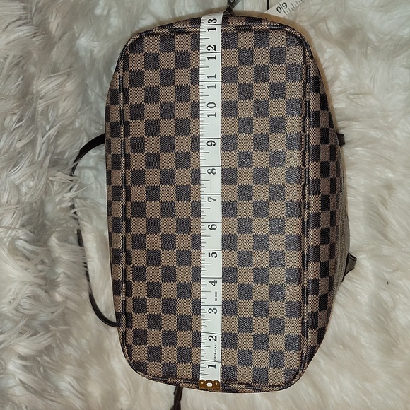 Brown Checkered Daisy Rose Bag and Wallet - Picture 4 of 11